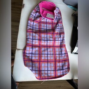 Plaid Dog Sweater - Pink and Purple